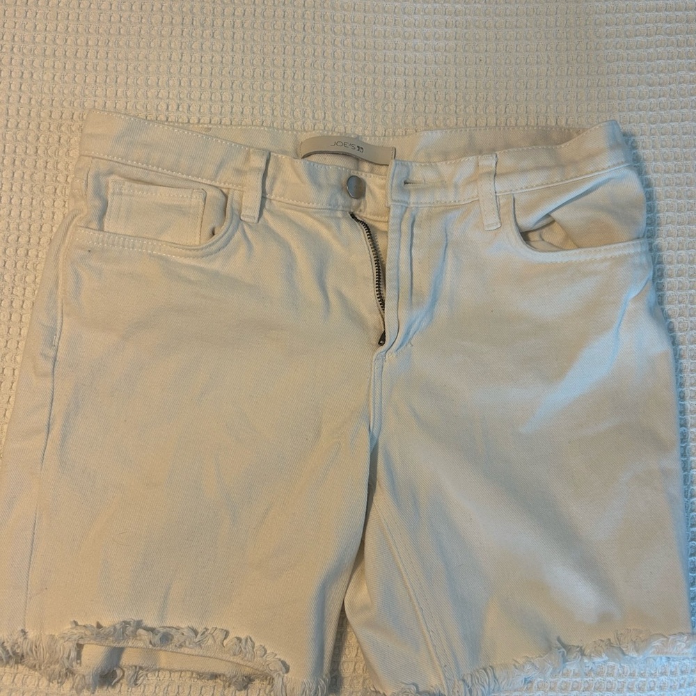 Joe's Jeans Off-White Denim Shorts
